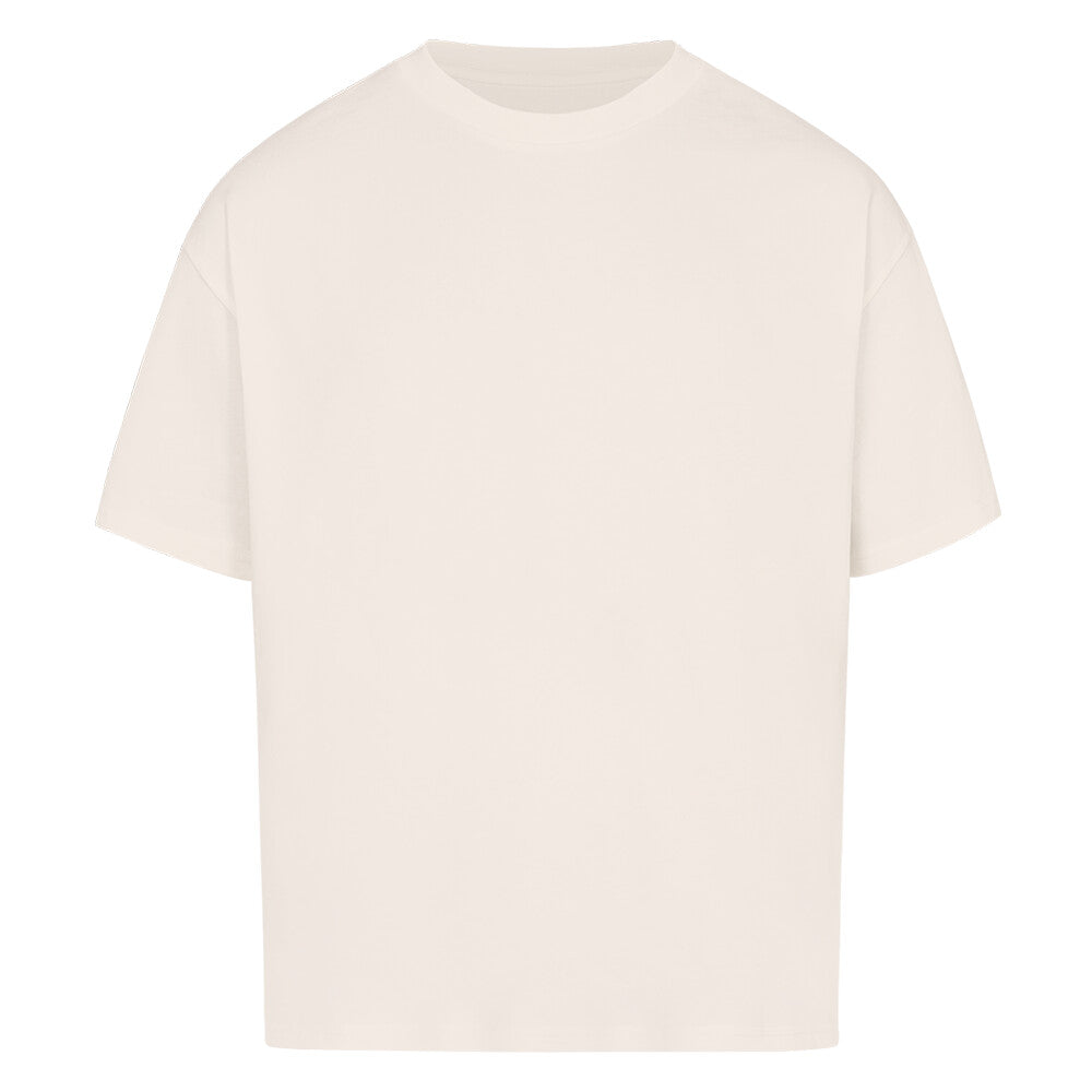 BORN TO TRAVEL Design - Oversized T-Shirt - Unisex - Reiseherz - Farbe: beige