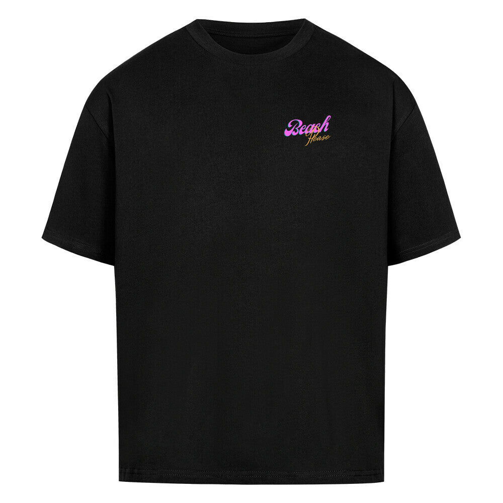 Beach Please Design - Oversized T-Shirt - Unisex - Reiseherz - Farbe: schwarz