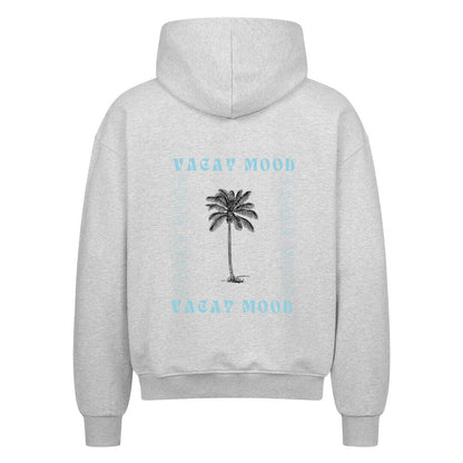 Premium Oversized Zipper mit Vacay Mood - Design-Aufdruck in grau