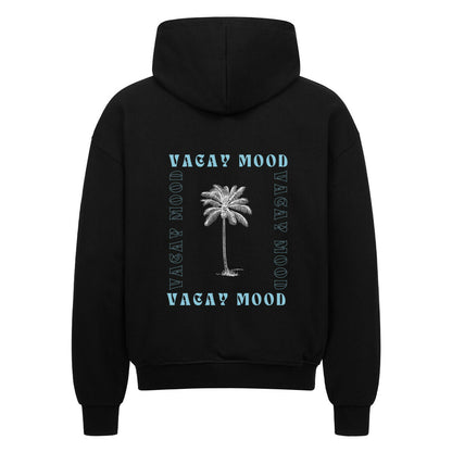 Premium Oversized Zipper mit Vacay Mood - Design-Aufdruck in schwarz