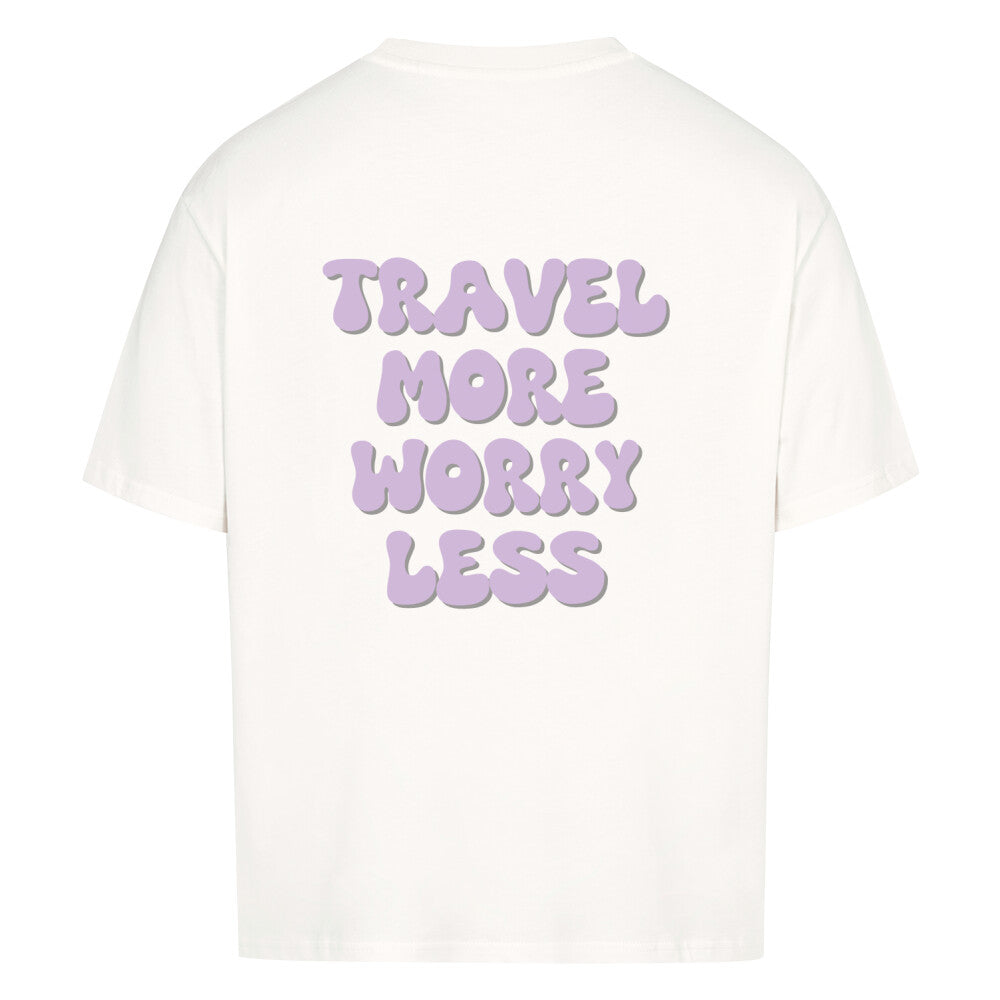 TRAVEL MORE - PREMIUM OVERSIZED T-SHIRT - WEIß