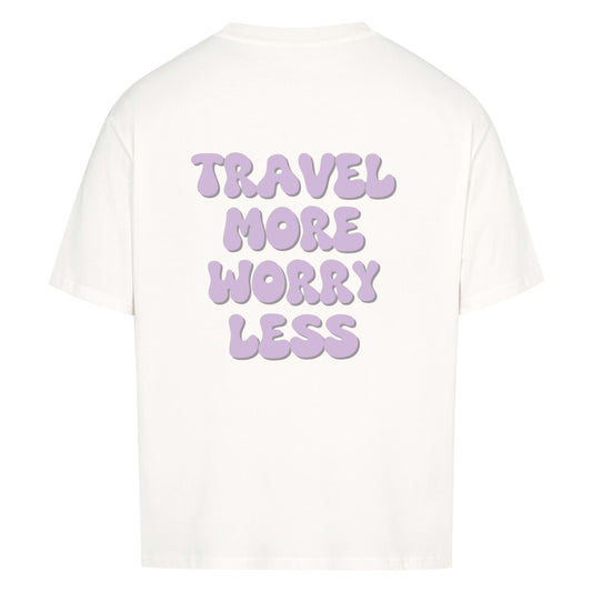 TRAVEL MORE - PREMIUM OVERSIZED T-SHIRT - WEIß