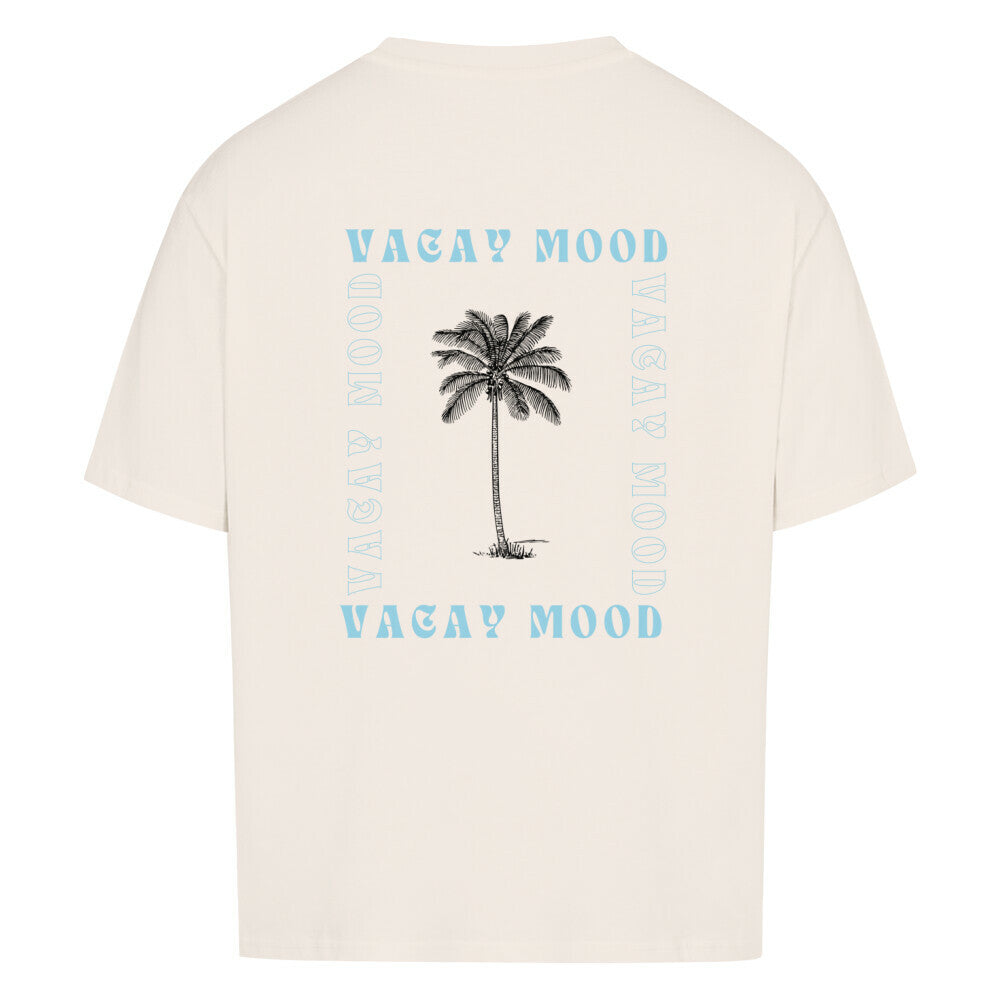 Vacay Mood Design - Oversized T-Shirt - Unisex - Reiseherz - Farbe: beige