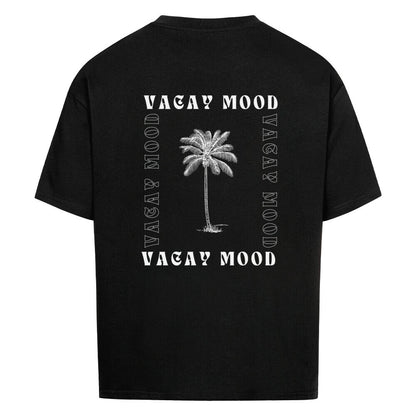 Vacay Mood Design - Oversized T-Shirt - Unisex - Reiseherz - Farbe: schwarz