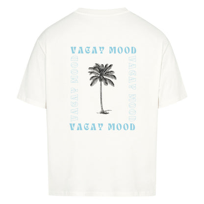 Vacay Mood Design - Oversized T-Shirt - Unisex - Reiseherz - Farbe: weiß