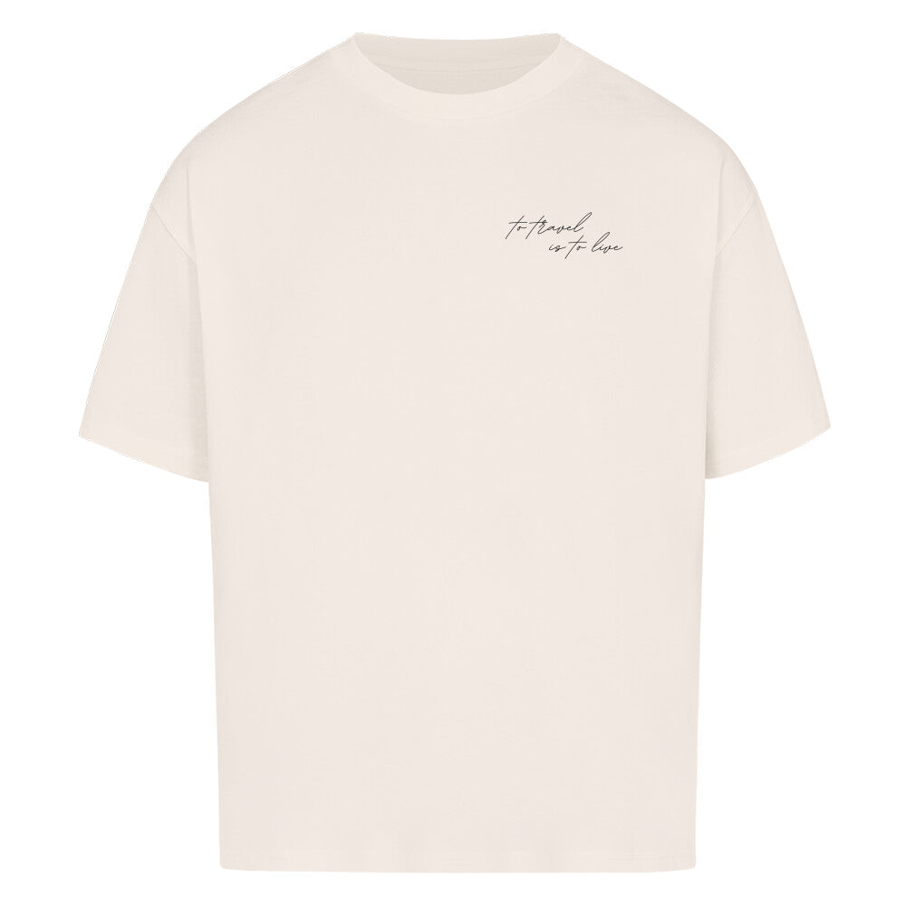 DREAM IT TRAVEL IT - Oversized T-Shirt - natural raw