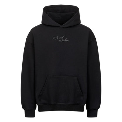 Dream it travel it - Premium oversized Hoodie - schwarz 