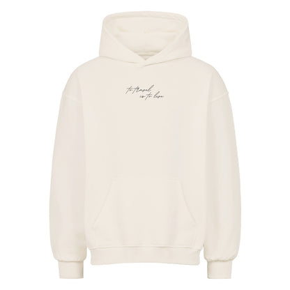 Dream it travel it - Premium oversized Hoodie - natural raw