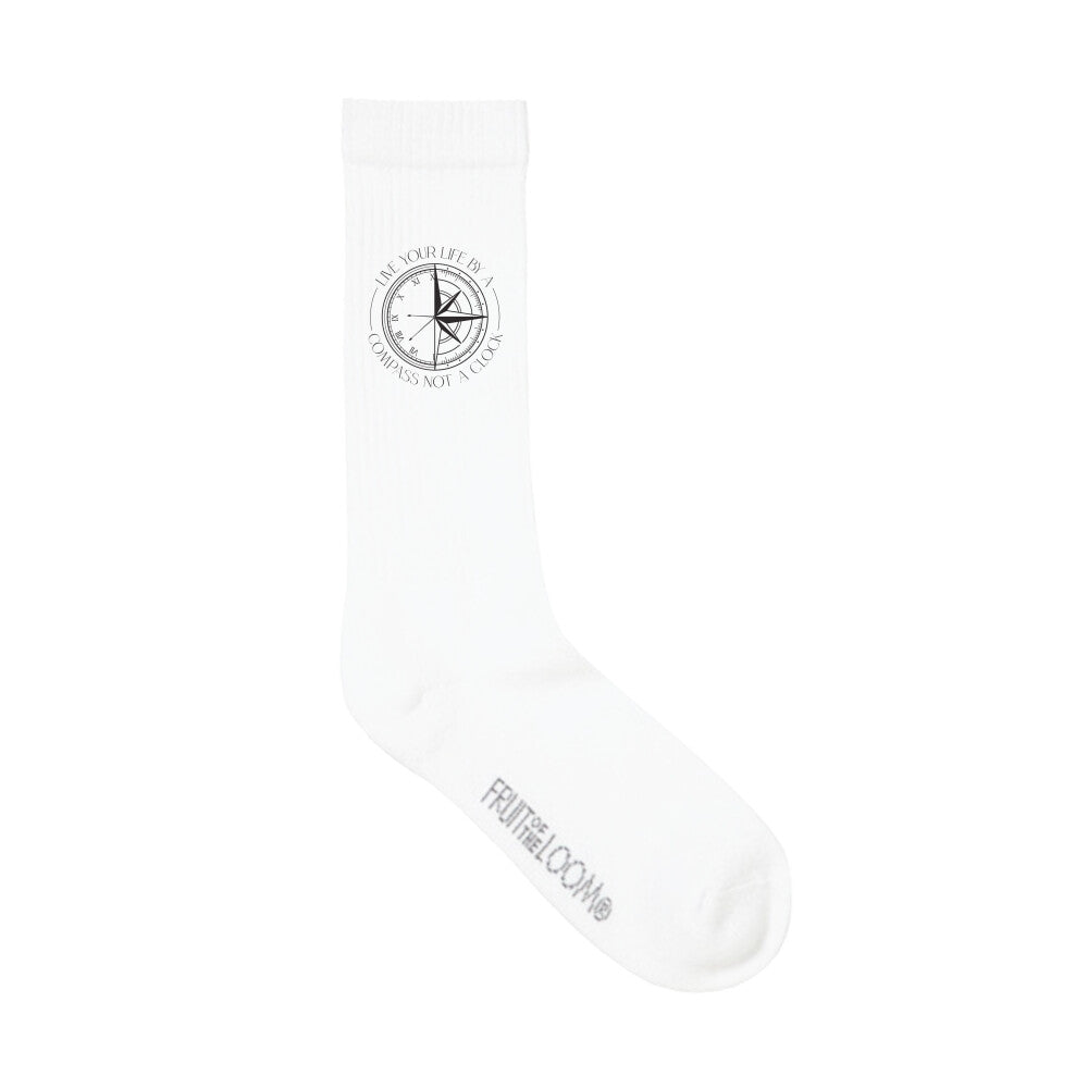 Live your life - Socken - weiß