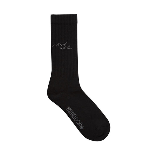 to travel is to live - Socken - schwarz